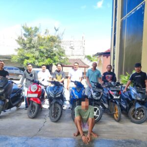 Polsek Kawasan Mandalika Amankan Terduga Pelaku Curanmor di Kecamatan Pujut. ‎