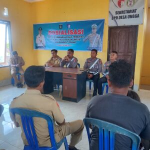 Satlantas Polres Loteng Sosialisasikan Bahaya Penggunaan Bak Terbuka Untuk Mengangkut Orang.