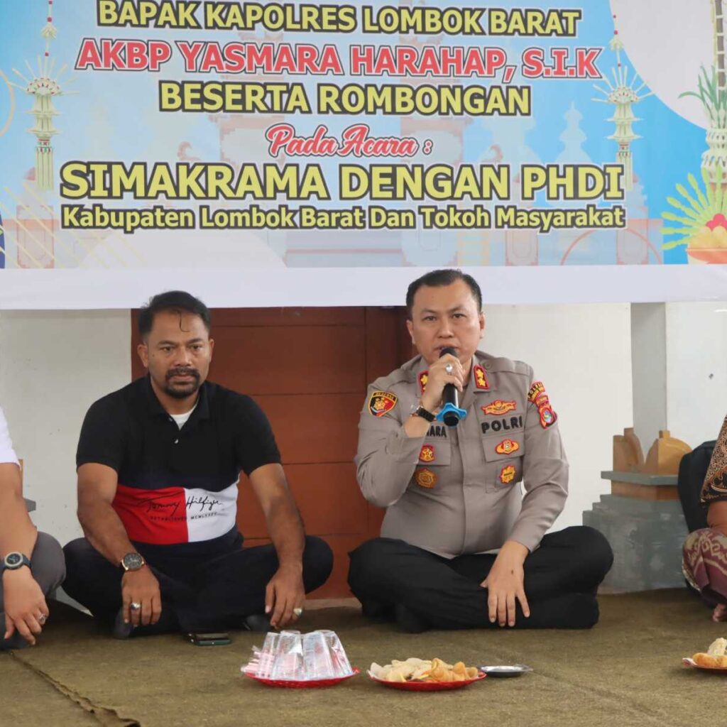 Kolaborasi PHDI dan Polres Lombok Barat Wujudkan Keamanan Inklusif