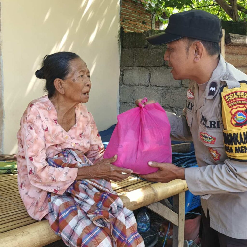 Wujud Kepedulian Polri: Bantuan Nutrisi untuk Warga Desa Meninting