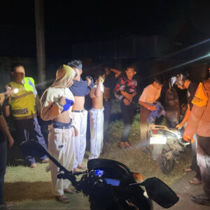 Polsek Alas Gelar KRYD, Amankan Belasan Kendaraan dan Sajam Dalam Razia