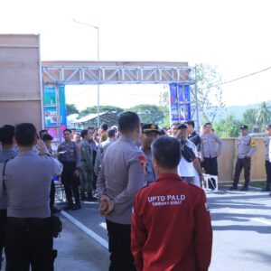 Polres Sumbawa Barat Lakukan Pengamanan Job Fair di Disnakertrans KSB