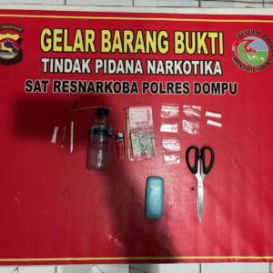 Satresnarkoba Polres Dompu Amankan Terduga Pengedar Sabu di Kempo