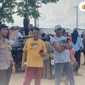 Hari Libur, Polsek Lambu Laksanakan Patroli di Obyek Wisata Pantai Lariti