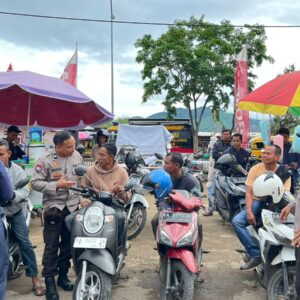 Satgas Preemtif Beri Himbauan dan Lakukan Penanggulangan Aksi Premanisme di Pasar Amahami