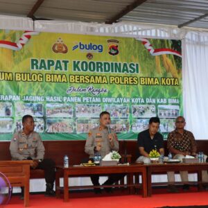 Polres Bima Kota dan Bulog Gelar Rapat Koordinasi Penyerapan Jagung, Dukung Ketahanan Pangan Nasional 2025