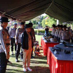 Siap Tanggulangi Karhutla, Polda Kalteng Gelar Apel Kesiapsiagaan Personel dan Sarpras Bersama TNI dan Stakeholder Terkait