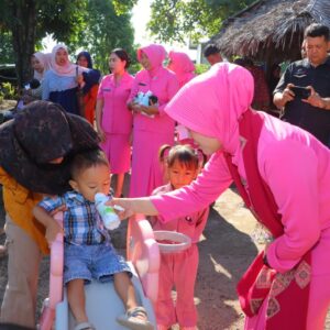 Ketua Bhayangkari Lombok Utara Dukung Penuh Upaya Penurunan Stunting di Lombok Utara