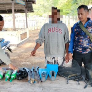 Pelaku Ilegal Fishing Bersenjata Bom Ikan Diringkus Polairud Polres Sumbawa