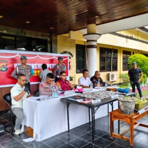 Polres Bima Ungkap Peredaran Narkotika di Desa Lido, 1 Kg dan 13 Pohon Ganja Disita