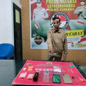Miliki Puluhan Gram Sabu, Seorang Pria di Alas Diringkus Pihak Kepolisian