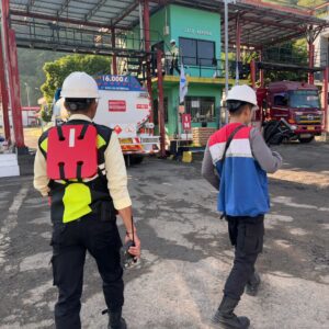 Unit Pam Obvit Sat Samapta Polres Bima Kota Laksanakan Pengamanan Objek Vital PT Pertamina Patra Niaga Terminal Bima