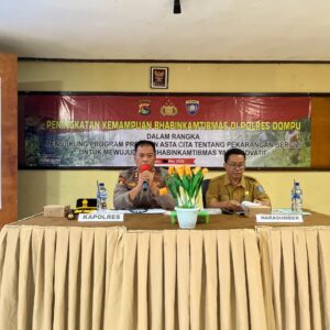 Kapolres Dompu Pimpin Peningkatan Kemampuan Bhabinkamtibmas Dukung Program Pemerintah Asta Cita