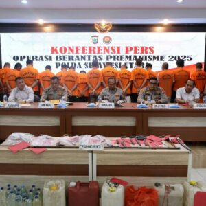 18 Hari Operasi Berantas Premanisme, Polda Sulut dan Jajaran Ungkap 189 Kasus dan Amankan 63 Tersangka