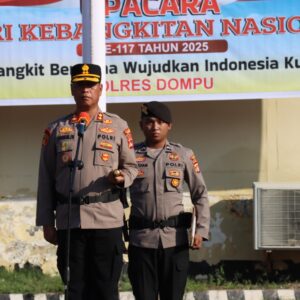 Polres Dompu Gelar Upacara Hari Kebangkitan Nasional ke-116, Kapolres Ajak Warga Bangkit Bersama Menuju Indonesia Emas