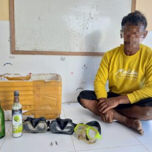 Tangkap Ikan Menggunakan Bahan Peledak Pria Asal Desa Piong Ini Diciduk Satpolairud Polres Bima
