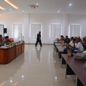 Kapolres Lombok Utara Hadiri Hearing Pembangunan Pura Awan Rinjani Parwata di Kantor Bupati
