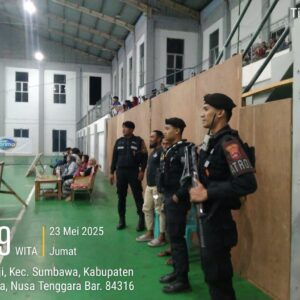 Polres Sumbawa Pastikan Event Perbasi Championship Sumbawa 2025 Berjalan Aman dan Lancar