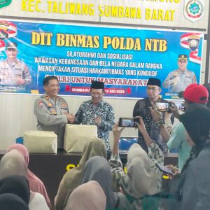 Kasat Binmas Polres Sumbawa Barat Dampingi Tim Dit Binmas Polda NTB Beri Sosialisasi Wawasan Kebangsaan
