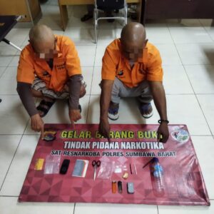 Dua Pria Paruh Baya Pengedar Sabu Dibekuk Polisi, Satu Residivis dan Satu Perantau Luar Pulau