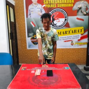 Pihak Kepolisian Berhasil Meringkus Seorang Pria Pengguna Narkotika Jenis Sabu di Tarano