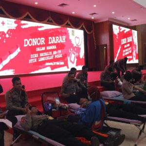 STIK Lemdiklat Polri Gelar Donor Darah Sambut Dies Natalis ke-79