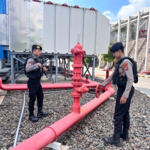 Unit Pamobvit Sat Samapta Polres Bima Kota Laksanakan Pengamanan di PLTU Bima