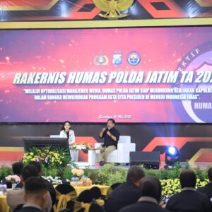 Ratusan Personel Humas Polri di Jawa Timur Ikuti Raker, Bahas Strategi Komunikasi di Era Digital