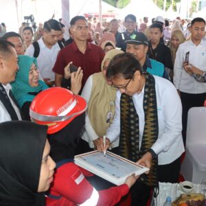 Polres Bima Kota Laksanakan Pengamanan Kunjungan Menteri Kesehatan RI dalam Peletakan Batu Pertama RSUD Kota Bima