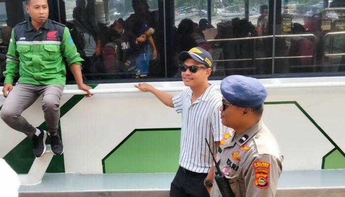 Sinergi Keamanan Laut di Lombok Barat, Fast Ferry Eka Jaya Berangkat Lancar