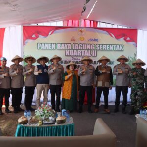 Grownbreaking Pembangunan Gudang Jagung di Moyo Utara, Polres Sumbawa Pastikan Kegiatan Berjalan Aman