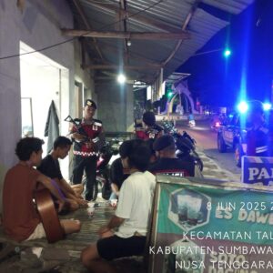 Ciptakan Rasa Aman, Polres Sumbawa Barat Laksanakan Patroli Dialogis di Kelurahan Sampir