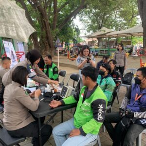 Hari Bhayangkara Ke-79 Polda Sulteng Gelar Pemeriksaan Gratis Ojol di 5 Daerah, 805 Pengemudi Terlayani