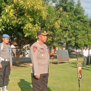 Kapolres Sumbawa Barat Pimpin Apel Pagi: Tekankan Disiplin, Humanisme, dan Anti Narkoba