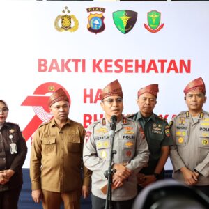 Polda Riau Gelar Bakti Kesehatan Dalam rangka Menyambut HUT Bhayangkara ke-79,