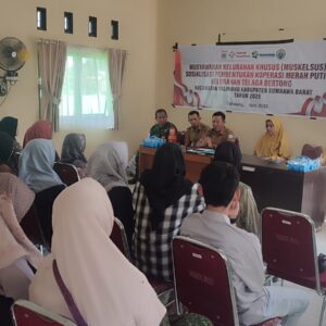 Bhabinkamtibmas Kelurahan Telaga Bertong Hadiri Silaturahmi Bersama Agen Gotong Royong (AGR)