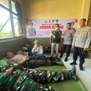 Sambut Hari Bhayangkara ke-79, Polres Bima Kota Gelar Donor Darah