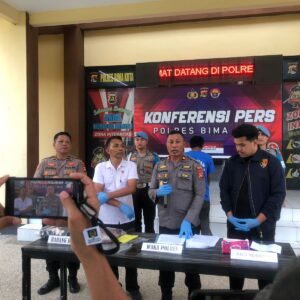 Kerja Cepat, Polres Bima Kota Tangkap dan Tetapkan Tersangka Pembunuhan Sadis di Kos Mande