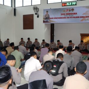 HUT Bhayangkara ke-79, Polres Bima Kota Gelar Doa dan Dzikir Bersama