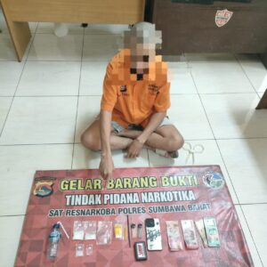 Polres Sumbawa Barat Kembali Ringkus Bandar Miliki 50 Gram Sabu
