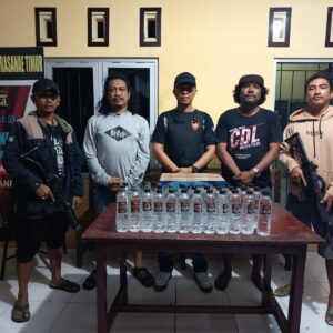Jadi Pematik Kriminalitas, Tim Opsnal Polsek Rastim Gagalkan Jual Edar Miras