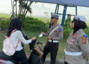 Disiplin Lalu Lintas Ditingkatkan, Polres Lombok Barat Tertibkan Pengendara di Bundaran Penas