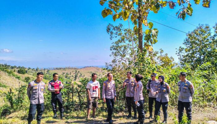 Upaya Ketahanan Pangan: Polres Lombok Barat dan Polda NTB Tinjau Lahan Pertanian di Kedaro