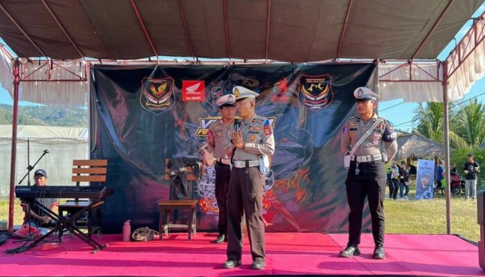 Gerung Jadi Lokasi Edukasi Safety Riding, Polres Lombok Barat Gandeng Komunitas Motor