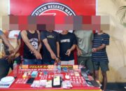 Gerebek Jaringan Narkoba, 6 Pengedar dan 40 Poket Sabu Diamankan Tim Opsnal Polres Bima Kota