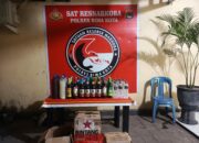 Sat Resnarkoba Polres Bima Kota Amankan Puluhan Botol Miras dari Lima Lokasi Berbeda
