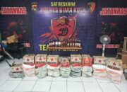 217 Botol Miras Impor dan Lokal Disita Tanpa Kompromi oleh Tim Opsnal Sat Reskrim Polres Bima Kota