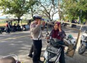 Penertiban Lalu Lintas di Jalan Imam Bonjol, Polres Lombok Barat Keluarkan 46 Tilang