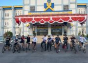 Kapolres Bima Kota Ikuti Gowes Bersama Forkopimda Bima dan Dompu dalam Rangka Festival Lakey Beach 2025