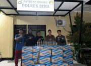 Satresnarkoba Polres Bima Gagalkan Penyeludupan 1.250 Miras Jenis Arak Dari Pulau Dewata Bali